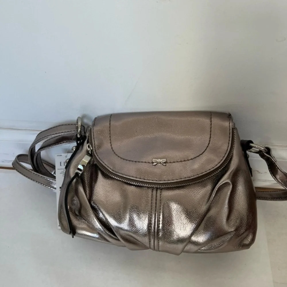 Elle Silver Elegant Crossbody Bag /Crossbody Purse / Travel Handbag NWT